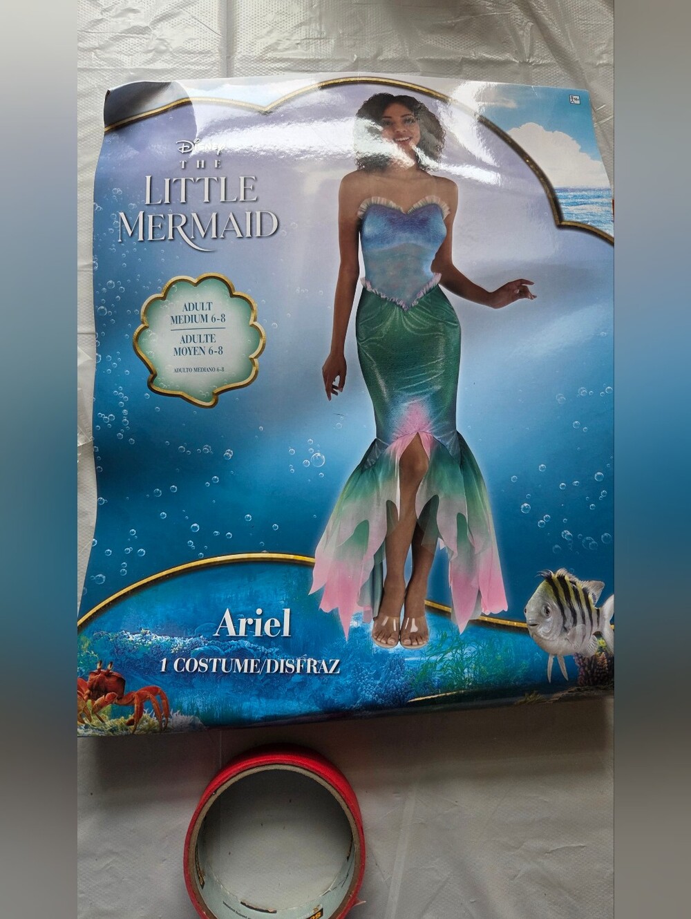 Disney The Little Mermaid Ariel Women's Halloween Costume Adult Medium.